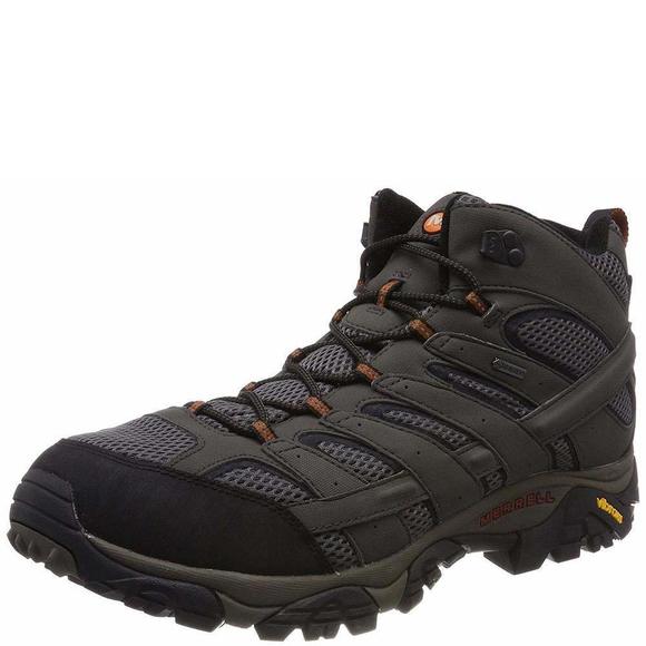 MERRELL MEN'S MOAB 2 MID GTX HIGH RISE HIKING BOOTS, BELUGA, 8.5
